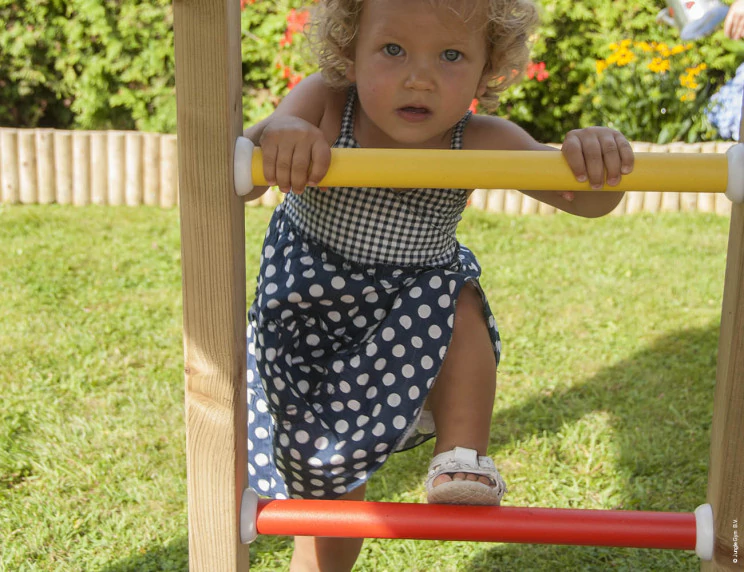 Jungle Hut | Wooden climbing frame with swings & climbing net Jungle Hut | Wooden climbing frame with swings & climbing net