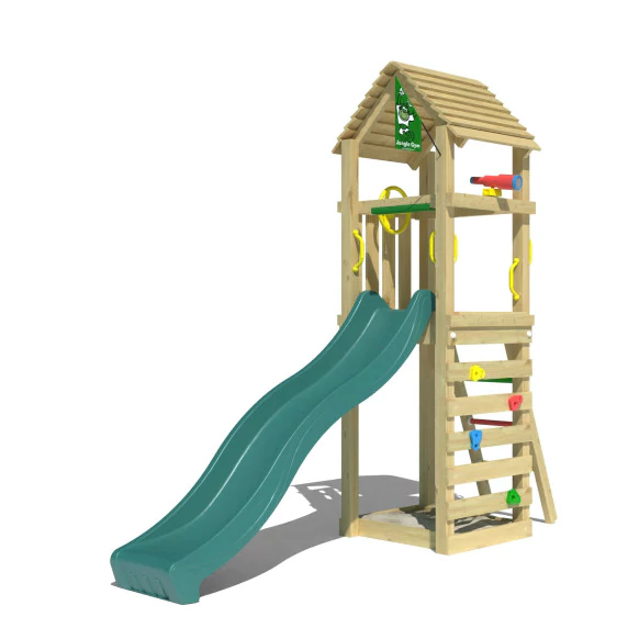 Jungle Cocoon | Wooden climbing frame with slide Jungle Cocoon | Wooden climbing frame with slide